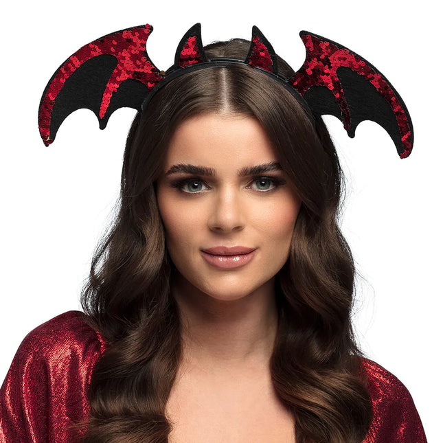 Bandeau d'Halloween Chauve-souris diabolique