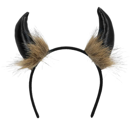 Bandeau de cheveux viking cornes