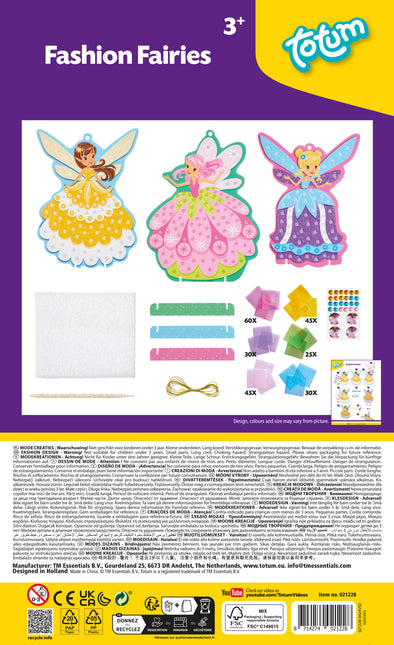 Fashion Fairies Craft Set Figurines de fées en robes de bal fantaisie