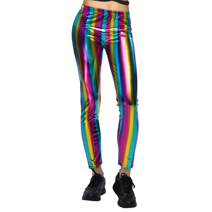 Legging métallisé arc-en-ciel