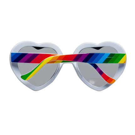 Lunettes à cœur arc-en-ciel