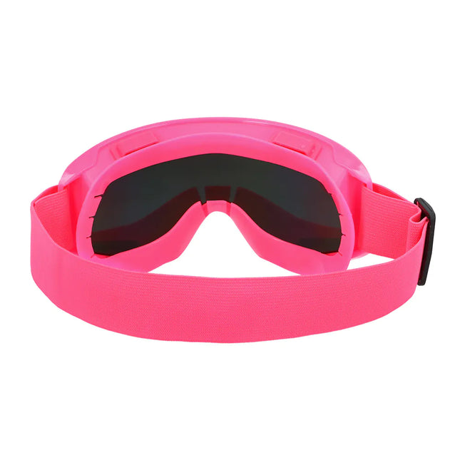 Lunettes de ski rose fluo