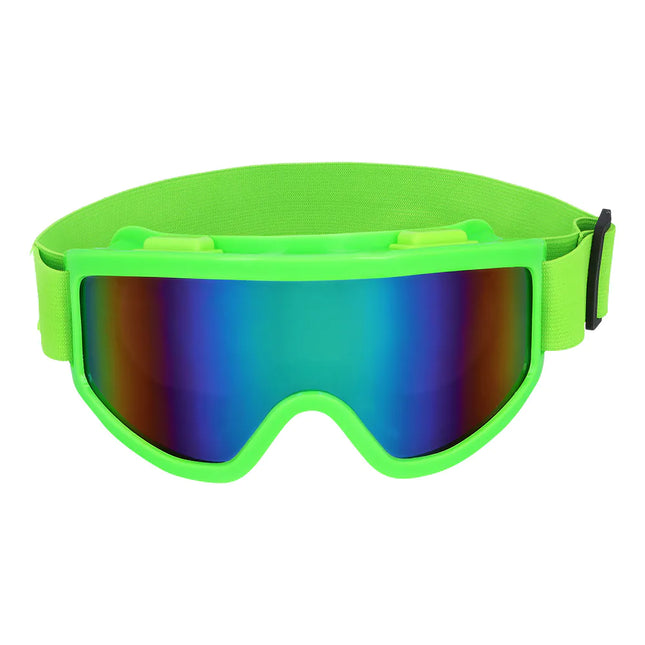 Lunettes de ski vert fluo