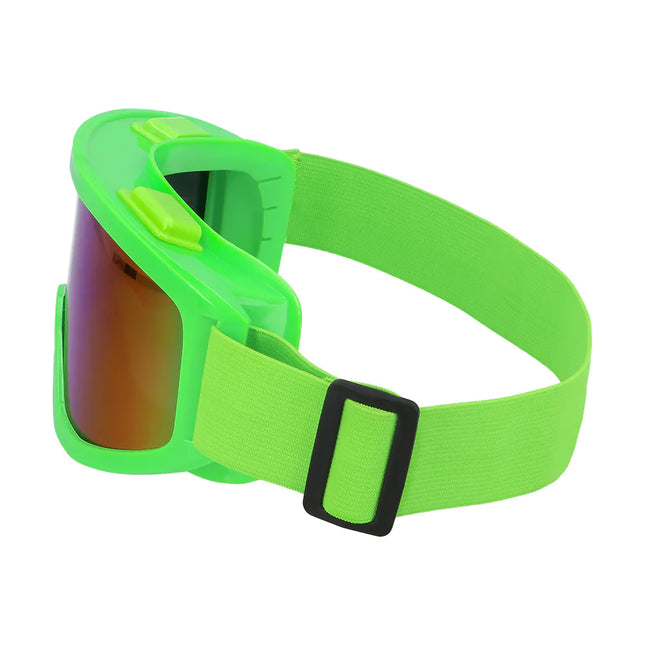 Lunettes de ski vert fluo