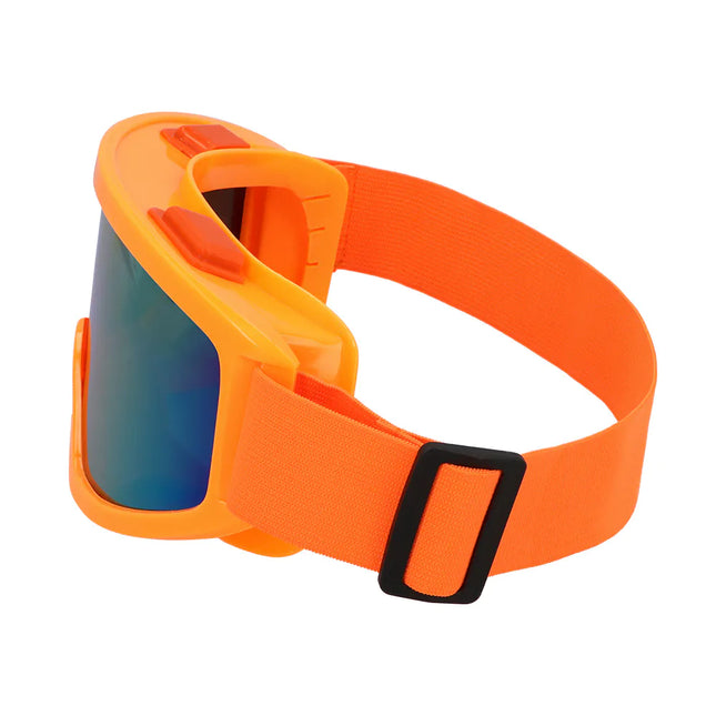 Lunettes de ski orange fluo