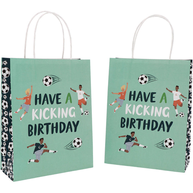 Sacs cadeaux - Fantastic Football - 20 x 27 cm - 6 pièces