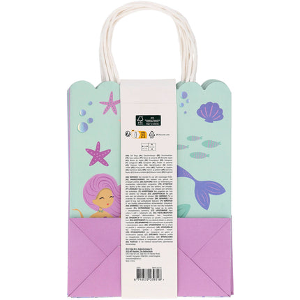 Sacs cadeaux - Mermaid Magic - 20 x 27 cm - 6 pièces