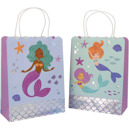 Sacs cadeaux - Mermaid Magic - 20 x 27 cm - 6 pièces