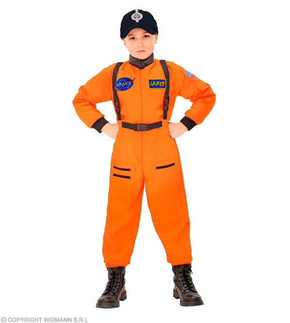 Costume d'astronaute garçon orange enfant