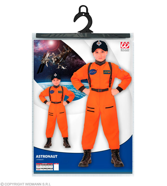 Costume d'astronaute garçon orange enfant