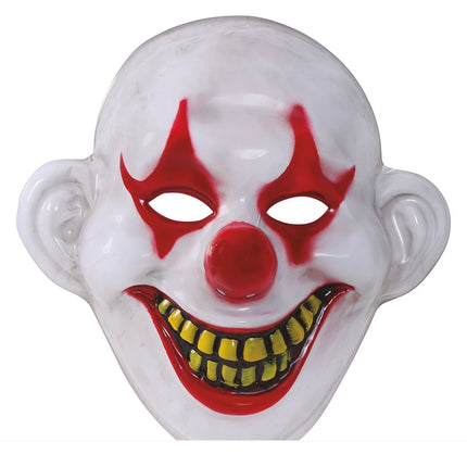 Masque de clown d'Halloween blanc