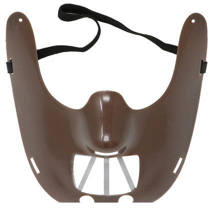 Masque de bouche d'Halloween marron