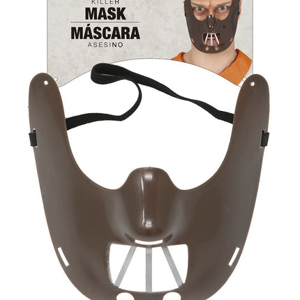 Masque de bouche d'Halloween marron