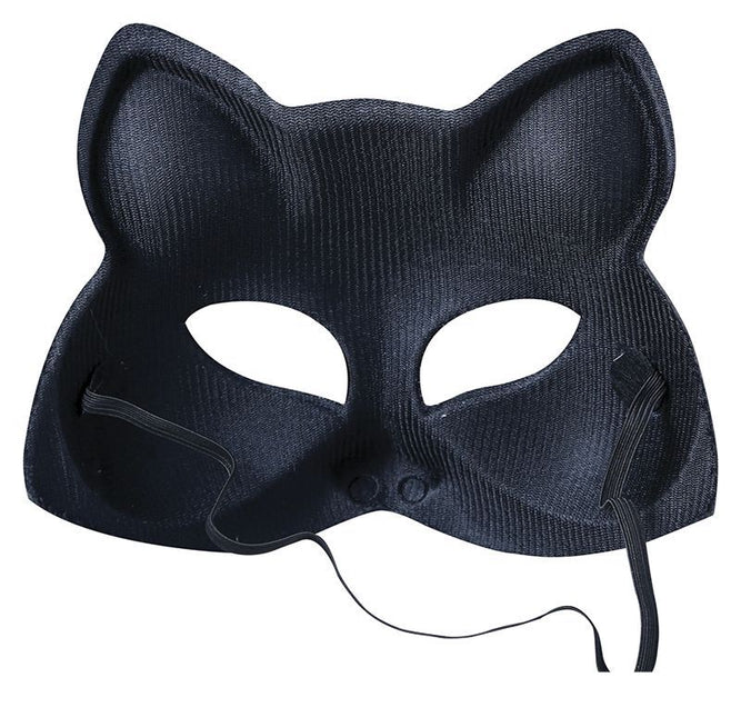 Masque pour les yeux argenté Cat Sequins