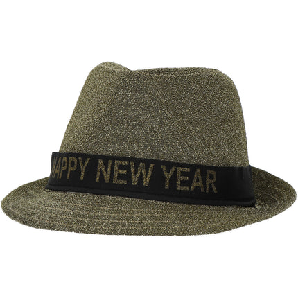 Chapeau Bonne Année Or 59cm