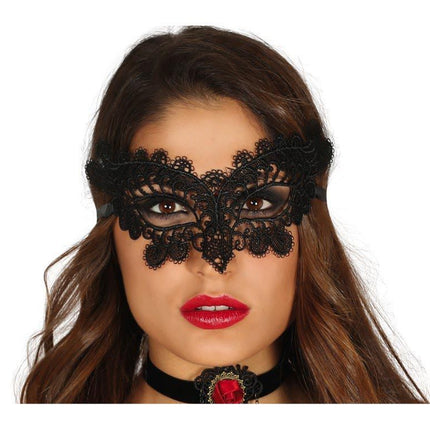 Masque brodé noir