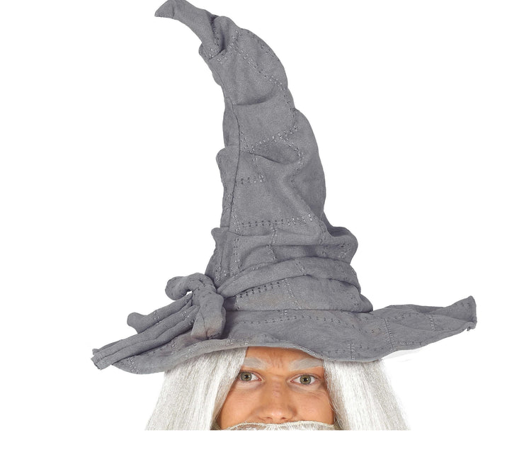 Chapeau de sorcier d'Halloween Gris