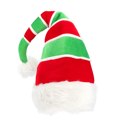 Bonnet de Père Noël Rouge Vert Elfe