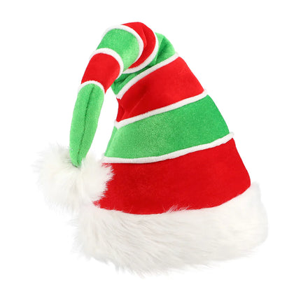 Bonnet de Père Noël Rouge Vert Elfe