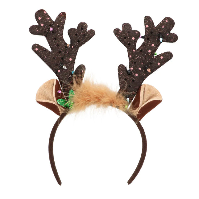 Bandeau de cheveux de Noël Renne brun