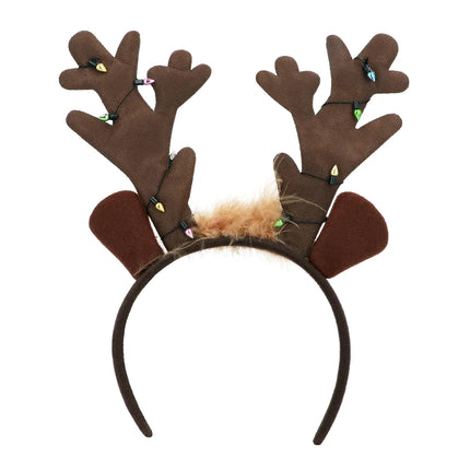 Bandeau de cheveux de Noël Renne brun