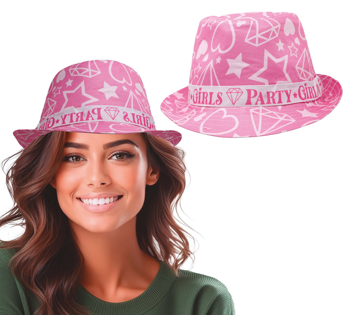 Chapeau d'été rose pour fillettes, adultes