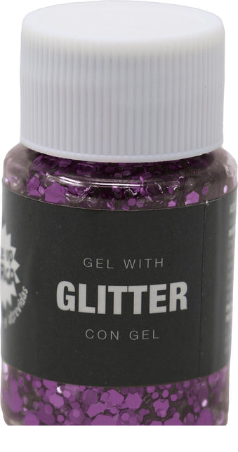 Gel pailleté violet 20g