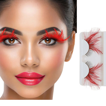 Colle rouge pour cils d'Halloween