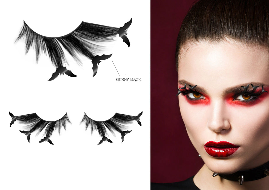 Halloween Faux cils Chauve-souris