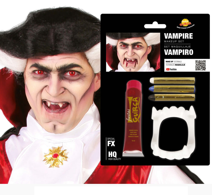 Set de maquillage Vampire avec dents 20ml