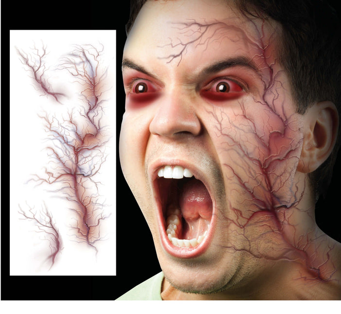 Halloween Faux Tatouage Veine 30cm