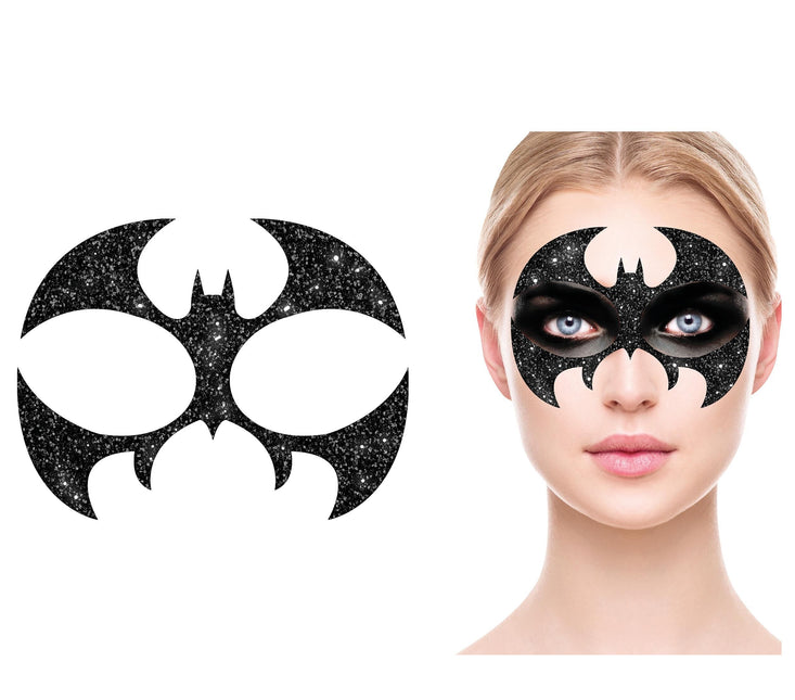 Face Stickers Bat Glitter 20cm