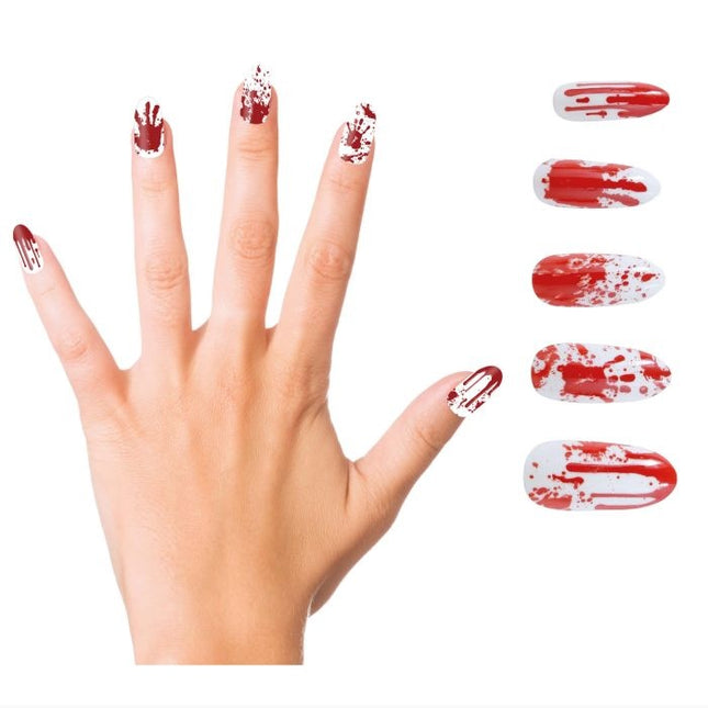 Faux ongles d'Halloween Bloody 10pcs