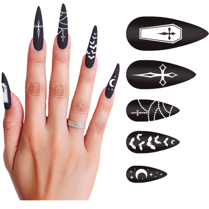 Halloween Faux ongles Vampire