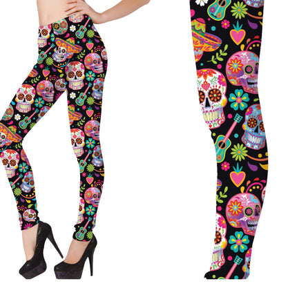 Leggings Dia De Los Muertos