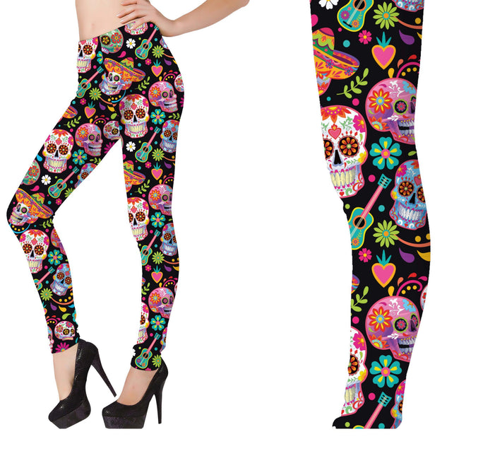 Leggings Dia De Los Muertos