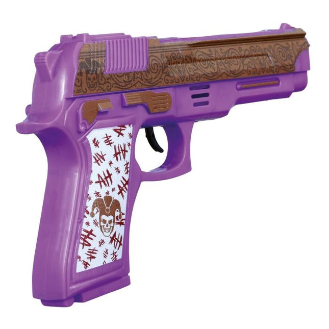 Faux pistolet violet 21cm