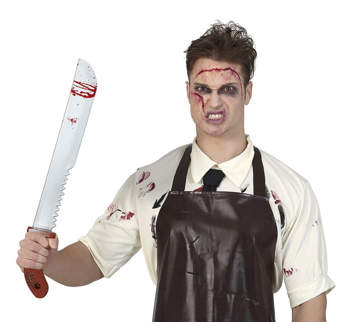 Halloween Faux Machete avec scie 60cm