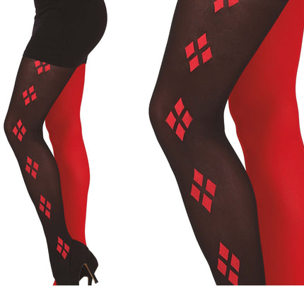 Legging rouge noir Harley Quin