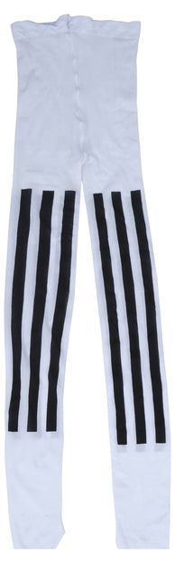 Legging noir et blanc rayé