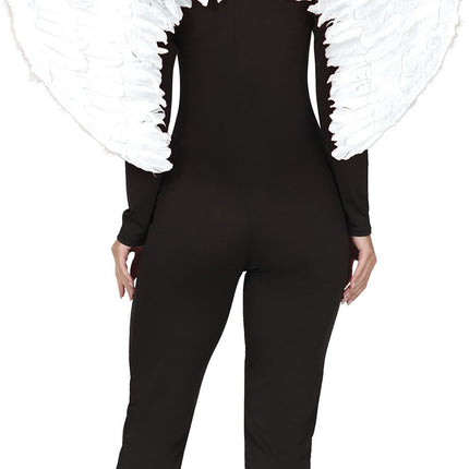 Ailes d'Halloween blanches 80cm