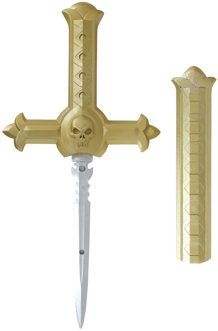 Halloween Fake Sword Dagger Cross 26cm