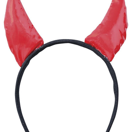 Bandeau d'Halloween Cornes de diable en tissu