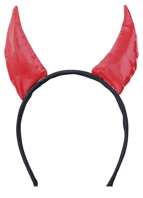 Bandeau d'Halloween Cornes de diable en tissu