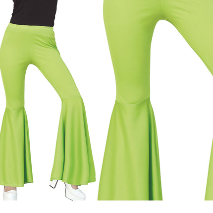 Pantalon Disco 70S Vert Dames