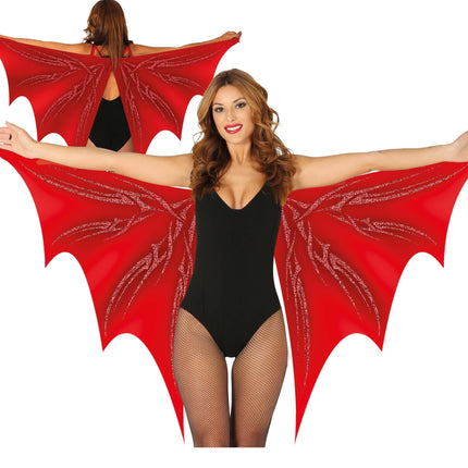 Ailes d'Halloween Rouge 1.7m