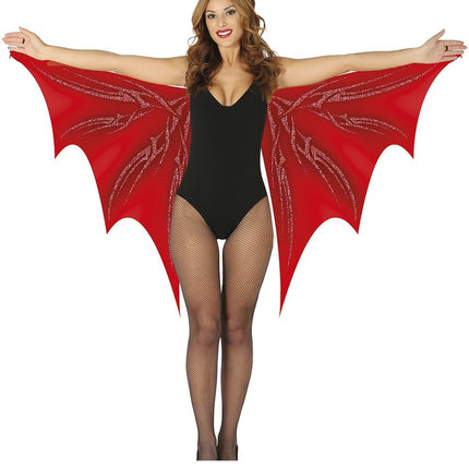 Ailes d'Halloween Rouge 1.7m