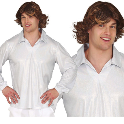 Chemise Disco Argent