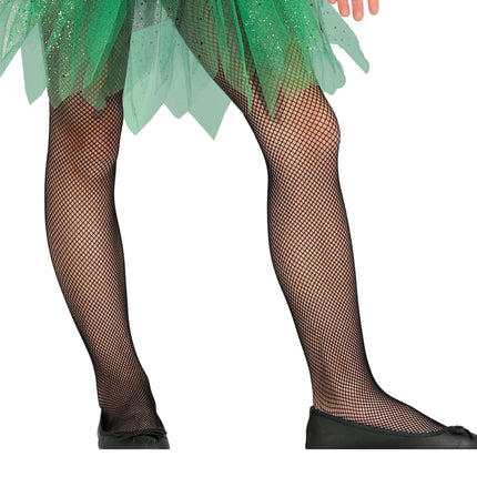 Collants en résille d'Halloween Noirs Enfant