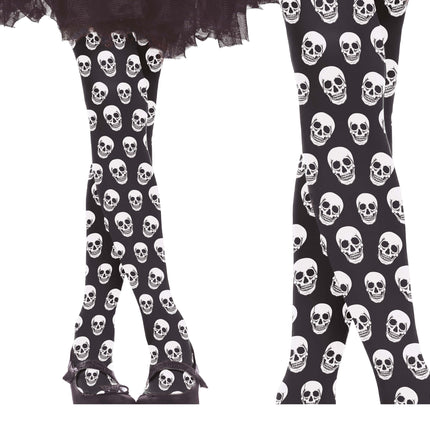 Legging d'Halloween Fille à tête de mort